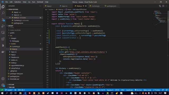 ReactJs Project (simple react js pagination part one) смотреть онлайн