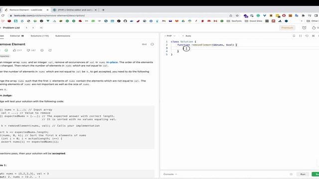 Remove Element question in Leetcode смотреть онлайн