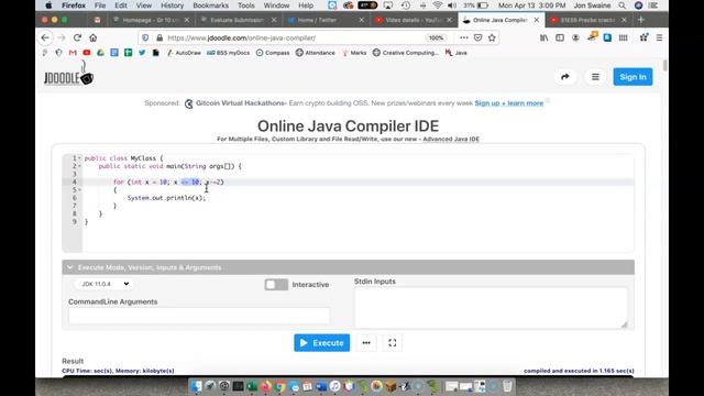 April 14 - Grade 11 - Basic Loops with User Input смотреть онлайн