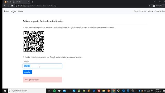 Login y Registro con segundo factor de autenticación (Google Authenticator) 1/19 смотреть онлайн