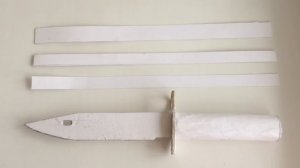 Как сделать штык-нож из бумаги