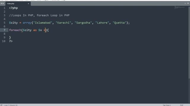 Loops In PHP, foreach Loop in PHP смотреть онлайн