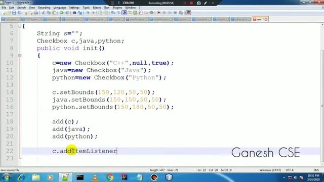 Java programming : How to create checkbox in java applet смотреть онлайн