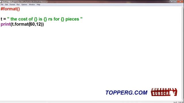 string format( ) | Python Programming | Class 27 | in hindi смотреть онлайн