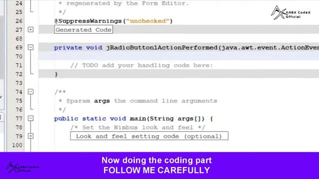 Simple Input / Output Program using jRadioButton - Beginners | Java GUI Simple Program | ARBX CodeX смотреть онлайн