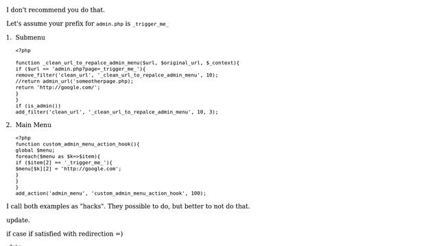 Wordpress: Add menu and submenu in admin with a URL instead of slug? (5 Solutions!!) смотреть онлайн