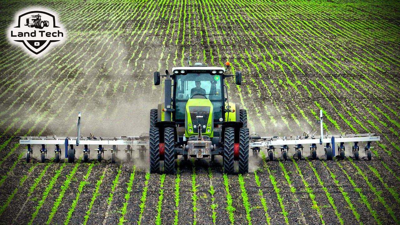 Трактор CLAAS Axion 850 и умный культиватор Agrokraft - междурядная обработка свеклы! смотреть онлайн