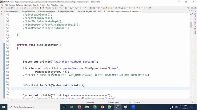 29th Nov SpringBoot pagination app or JPARepository смотреть онлайн