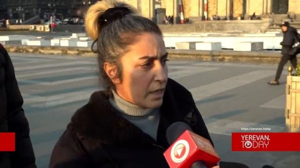 моё интервью каналу Yerevan Today. в центре Еревана. Lusine Ghukasyan