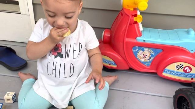 Twin sisters. Toddlers playing with alphabet blocks. Wooden alphabet blocks. Melissa & Dough toys. смотреть онлайн