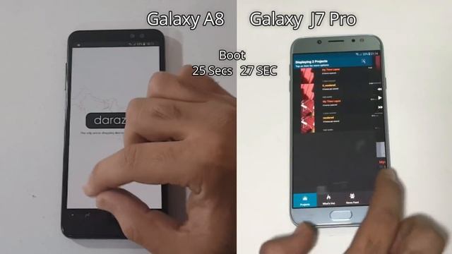 Galaxy A8 2018 Vs Galaxy J7 Pro Speed Test Comparison! Urdu/Hindi смотреть онлайн