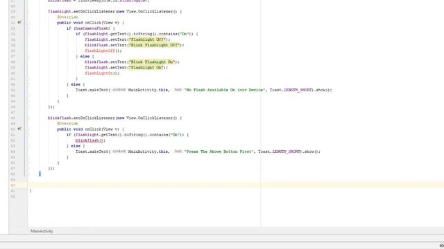 Android Studio - Flashlight & Blink Flashlight смотреть онлайн