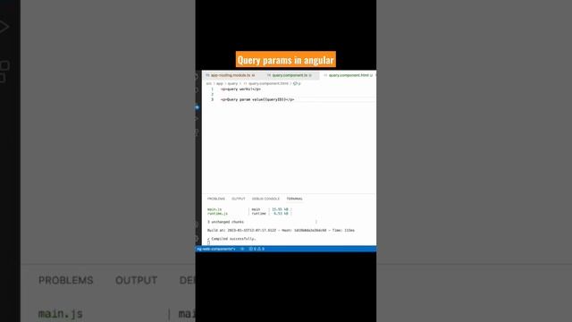 Query Params in angular just in a minute #angular #techshareskk #trending #learning смотреть онлайн