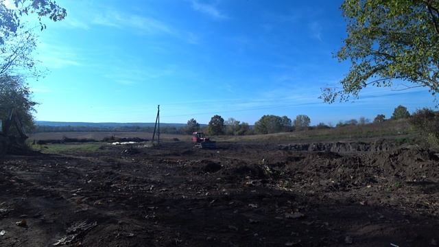 Корчевание пней  ДТ75 и тросом.