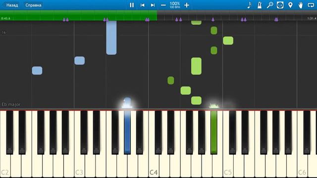 Тіна Кароль - Намалюю Тобі (на пианино Synthesia cover) смотреть онлайн
