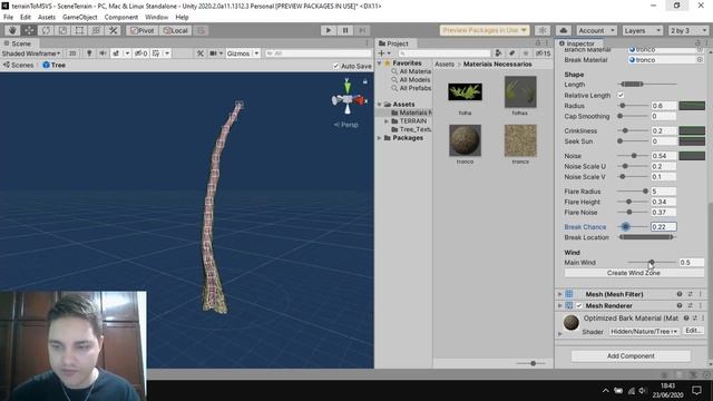 TUTORIAL Unity 3D - Criar árvores fácilmente, utilizando o criador de árvores da Unity. смотреть онлайн