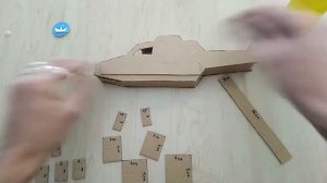 Вертолёт из картона/Helicopter made of cardboard/DIY