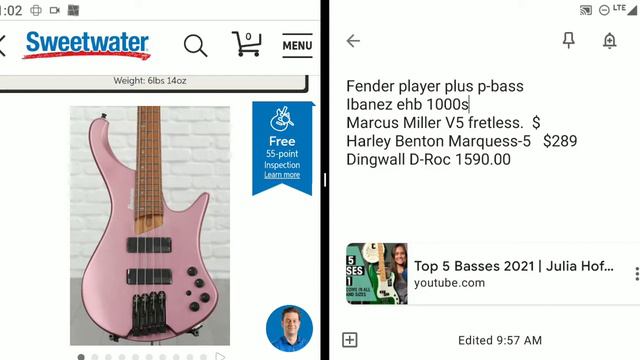 Fender player plus p-bass / Ibanez ehb 1000s best bass sellers @ thomann 2021/part 1/ easy fun musi смотреть онлайн