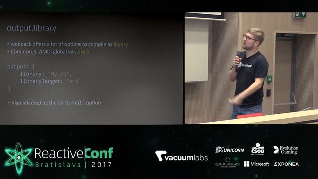 ReactiveConf 2017: Tobias Koppers & Sean Larkin - 15 less known webpack features смотреть онлайн