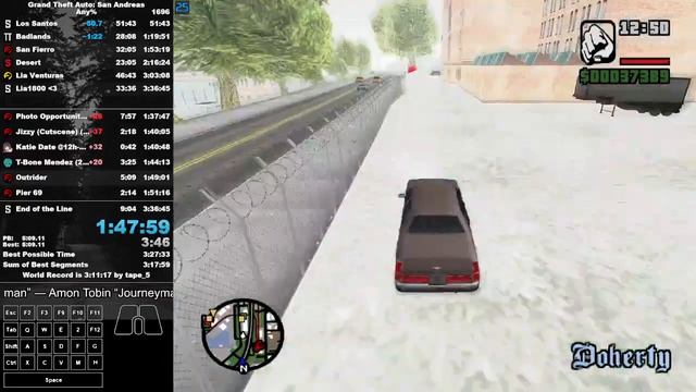 GTA San Andreas Speedrun (Any%) in 3:32:41 смотреть онлайн