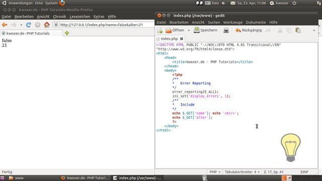 Superglobale GET - (PHP 1-020) смотреть онлайн