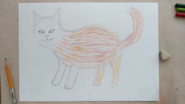 Как нарисовать кошку? смотреть онлайн