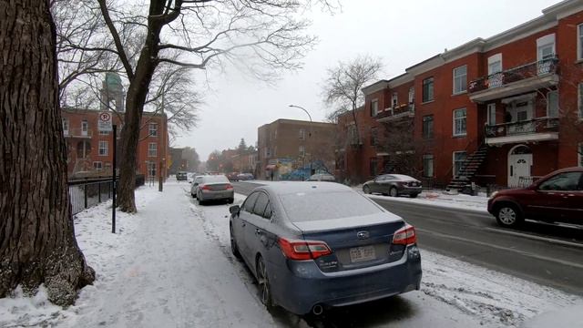 Winter Montreal Snow Walk | Canada Walking Video 2021