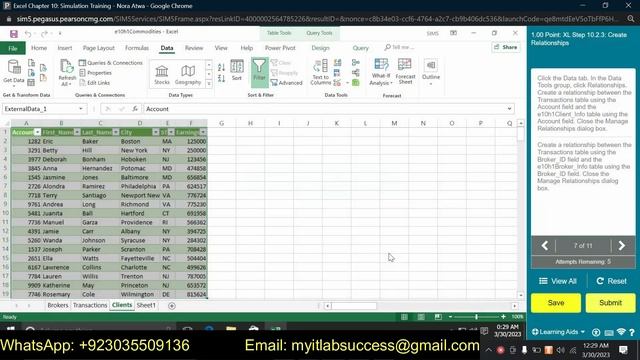 Excel Chapter 10 Simulation Training | Excel Chapter 10 Simulation Training смотреть онлайн