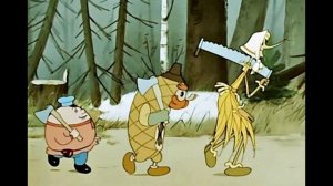 Пузырь, соломинка и лапоть. Слушать сказку.