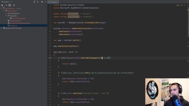 ASP.NET Core Authorization (.NET 7 Minimal Apis C#) смотреть онлайн