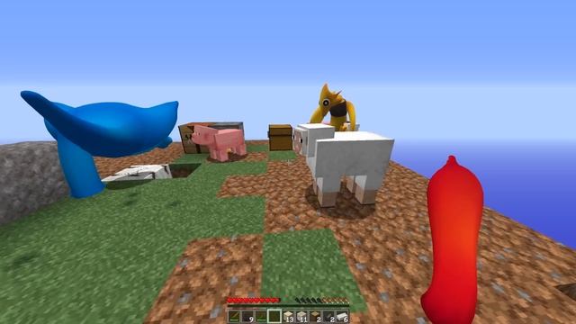 ONE BLOCK SKYBLOCK with RAINBOW FRIENDS 2! (Minecraft) смотреть онлайн