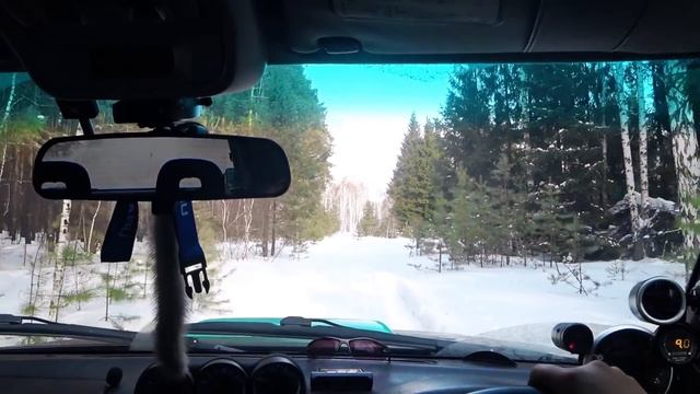 Субару разулся на 1,5 Бара, пробую ехать первым смотреть онлайн