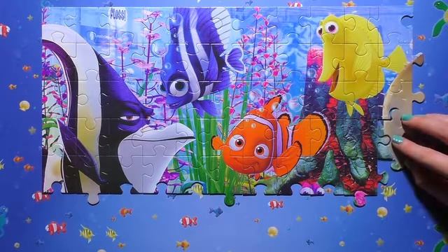 (Hura Huro ) FINDING NEMO Puzzle Game Disney Pixar Rompecabezas de Nemo Kids Learning Toys Games Pu смотреть онлайн
