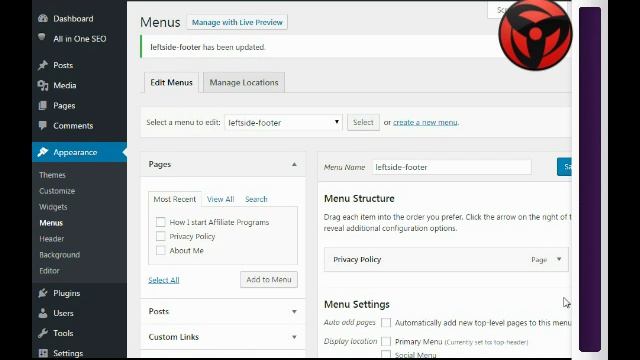 How to Add Custom Footer Menu in Wordpress смотреть онлайн