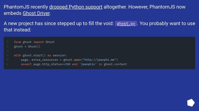 Is there a way to use PhantomJS in Python? смотреть онлайн