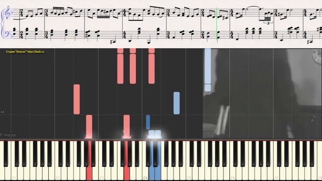Двое в кафе - М. Таривердиев (Ноты и Видеоурок для фортепиано) (piano cover) смотреть онлайн