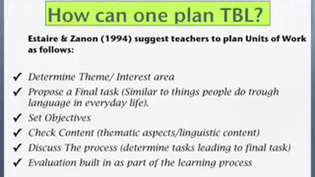 Task Based Learning смотреть онлайн