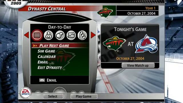 NHL 2005 Dynasty mode №22 "превью к 9-му матчу" смотреть онлайн