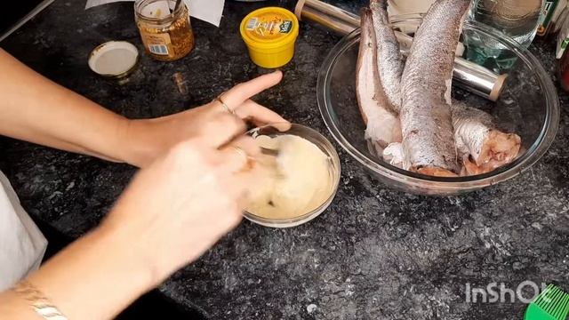 Запечённый хек в горчичном соусе | Очень сочный хек в духовке | Соус для рыбы в духовке смотреть онлайн