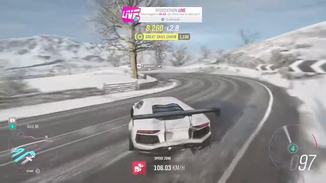 RWD Adventador s-bends mountain 360 entries Forza horizon 4 FH4 смотреть онлайн
