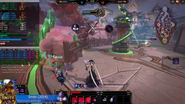 Smite - Acer Nitro 5 AN515-55 (2020) benchmark gameplay | GTX 1650 + i5-10300H | смотреть онлайн
