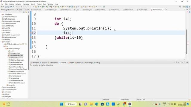 Do while loop in java with example смотреть онлайн