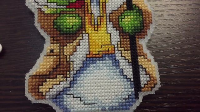 Вышивка крестиком. Снеговик на пластиковой канве. От начала и до конца. смотреть онлайн