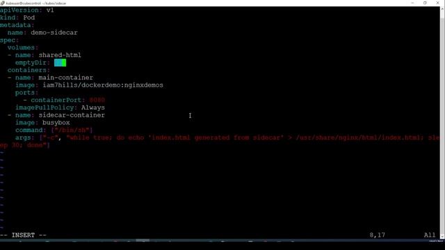 How to create SideCar container in Kubernetes смотреть онлайн