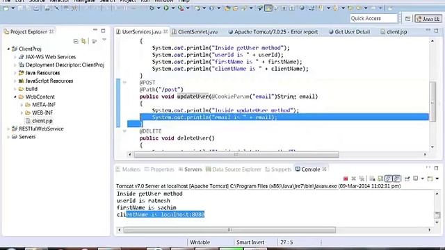 7 - How to pass and access different types of HTTP parameters to or from RESTful web service смотреть онлайн