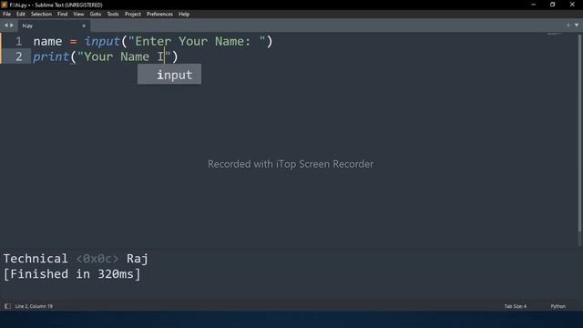 #8. Take name input in python смотреть онлайн