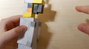 Как сделать попугая из Майнкрафт | Попугай из бумаги Minecraft