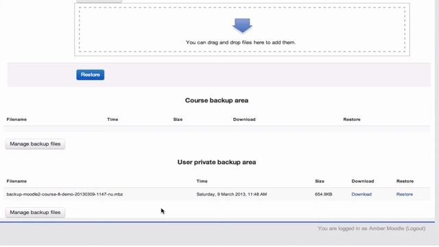 Moodle course backup and restore (Moodle 2) смотреть онлайн
