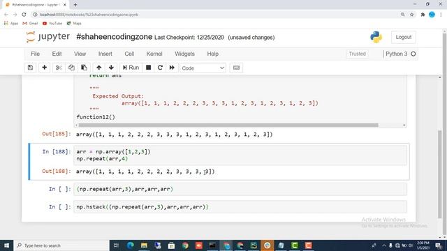 #task12 hstack (,,,) numpy function in python | Python Tutorial For Beginners #Shaheencodingzone смотреть онлайн