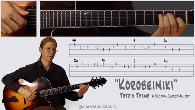 "Korobeiniki" A Section Chord Melody смотреть онлайн